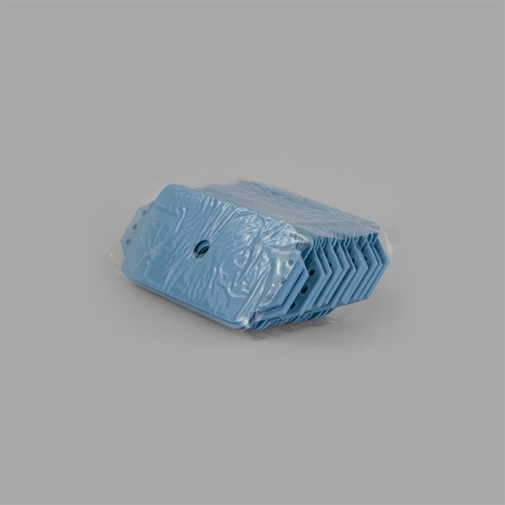 Sealed packaging of the reusable chromotropic traps system Rebell® Blu with 25 units