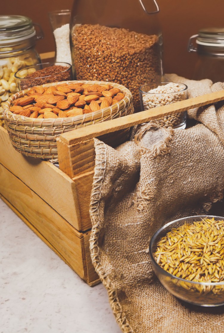 Produtos vegetais armazenados